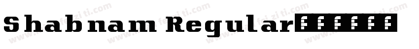 Shabnam Regular字体转换